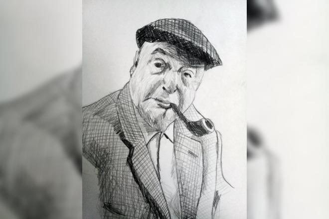 Neruda. Imagen Víctor Miranda