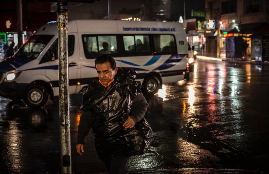 Lluvia el 25 de octubre en Tijuana. Foto Omar Martínez