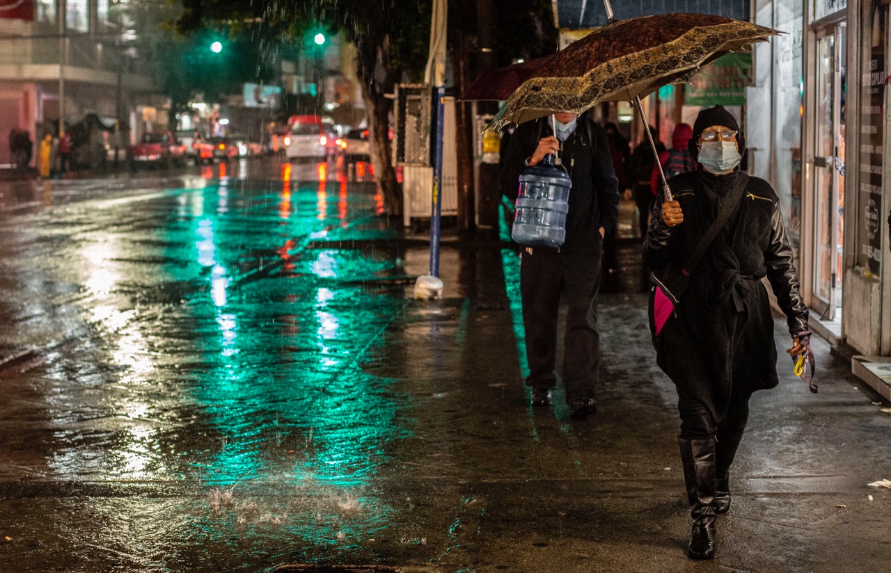 Lluvia el 25 de octubre en Tijuana. Foto Omar Martínez