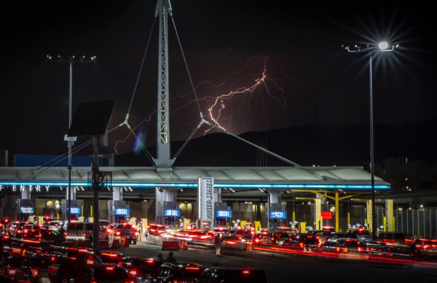 tormenta eléctrica en Tijuana, 4 de octubre. Foto Omar Martínez