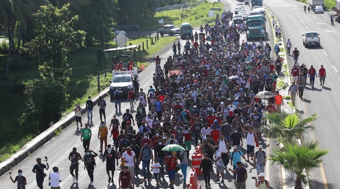 Caravana migrante en Chiapas Foto Víctor Camacho / La Jornada