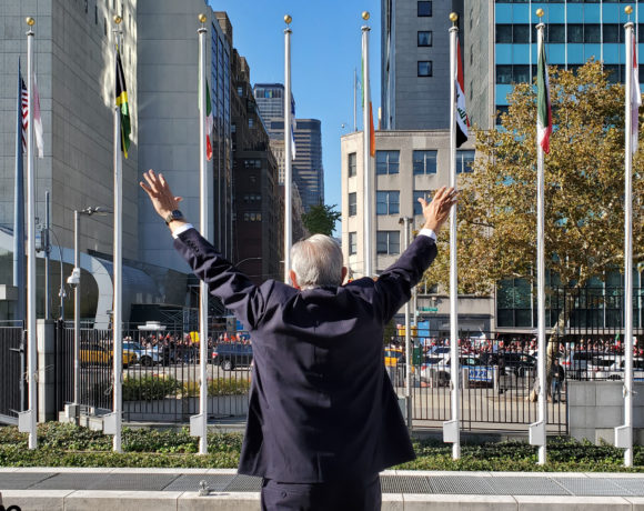 López Obrador ante la ONU. Foto tomada de @lopezobrador_
