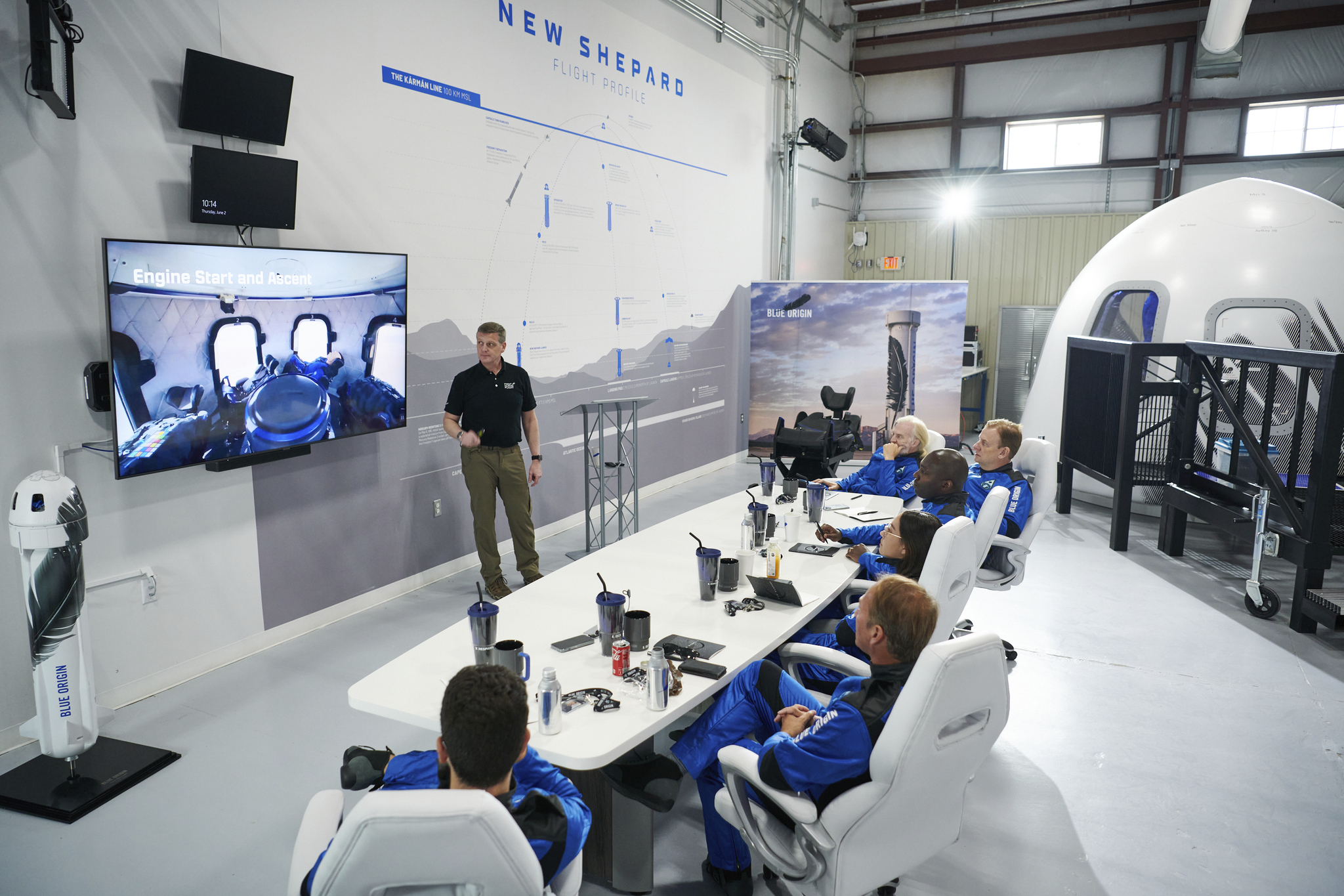 El cohete New Shepard pertenece a la empresa Blue Origin del empresario Jeff Bezos
