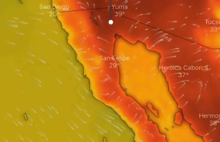 Altas temperaturas en el Valle de Mexicali