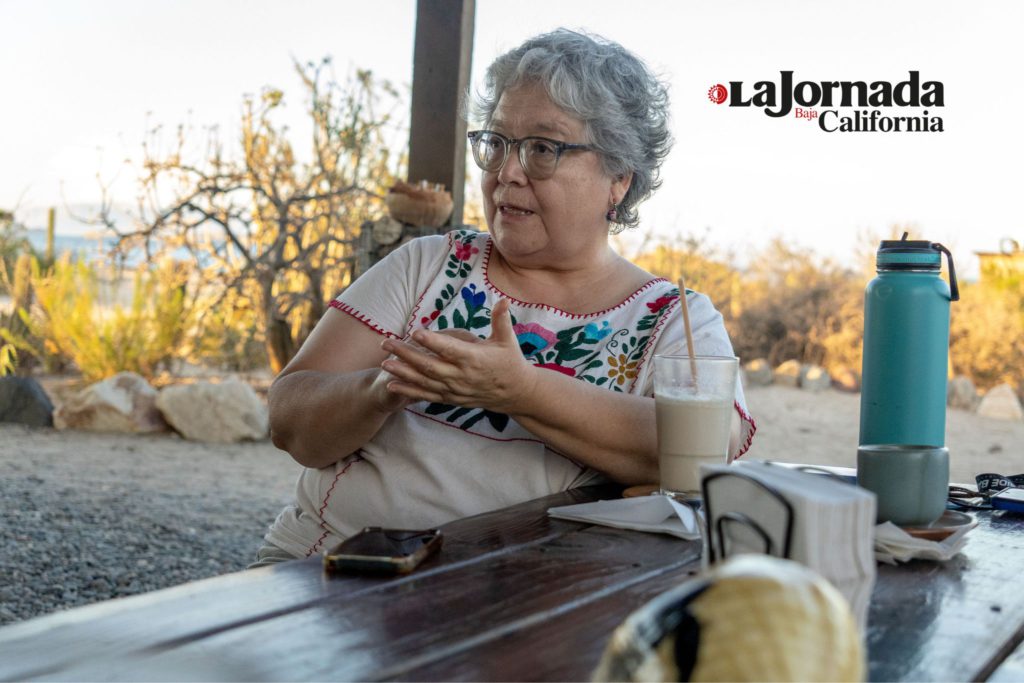 Isabel Fuentes Allen, jefa de conservación y manejo de la Comisión Nacional de Áreas Naturales Protegidas (Conanp) en Bahía de Los Ángeles (BLA).  