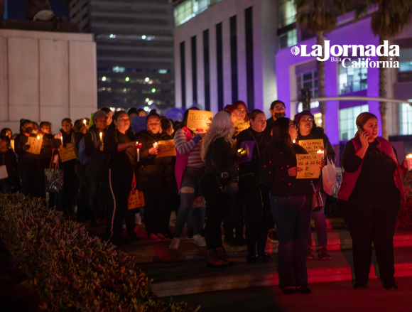 Vigilia en Tijuana contra la violencia de género