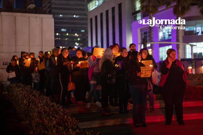 Vigilia en Tijuana contra la violencia de género