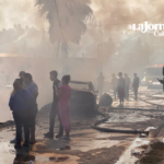 Un incendio se registró en la colonia Camino Verde, el 14 de noviembre de 2024.