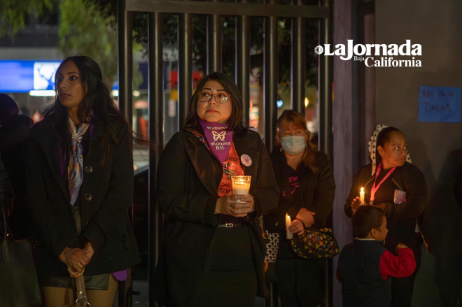 Vigilia en Tijuana contra la violencia de género