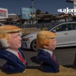 Alcancías de Trump en la garita de SY