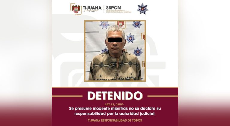 Detienen a hombre por presunto abuso sexual de menor en Tijuana