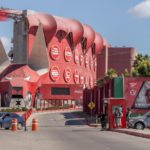 Elementos de la Guardia Nacional mantienen un operativo de vigilancia en las inmediaciones del Estadio Caliente con motivo de la próxima estancia de la Selección Nacional de Irán en Tijuana durante su participación en el Mundial 2026.