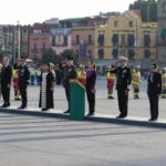 Al concluir la presidenta activó el mecanismo del asta bandera monumental para elevar el lavaron patrio a su punto más alto e iniciar su descenso a media asta.